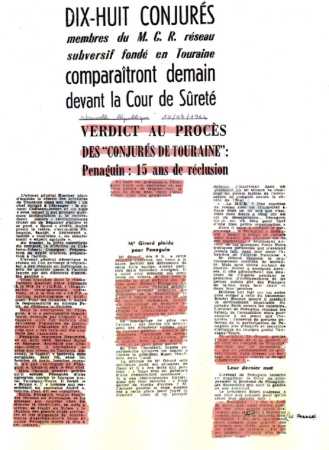   Joseph PETIT  
---- 
OAS / MCR TOURAINE
Sergent-Chef Gilbert PENAUGUIN
Yves DE BRIANCON
Jean DECOUTY
Roland DE MIEULLE

