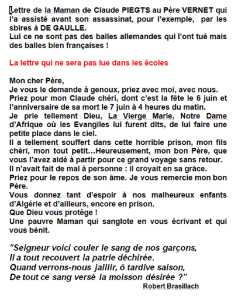  lettre de sa Maman 