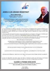   Pierre DESCAVES  
---- 
Son testament
VERITAS - Anne CAZAL 
