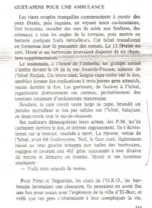  L'attaque de l'Hotel RAJAH 
 64 rue Anatole France 