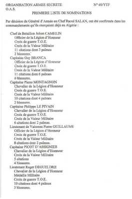  Nominations de SALAN
