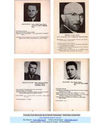  Michel BESINEAU 
Joseph BROIZAT
Roger DEGUELDRE
Jean GARDES
