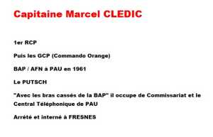   Capitaine Marcel CLEDIC
