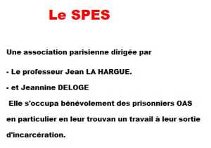  Le SPES 
----
Jean LA HARGUE
Jeannine DELOGE
