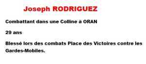  Joseph RODRIGUEZ  

ORAN
