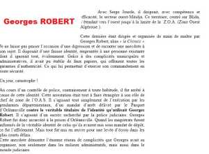   Georges ROBERT 

Alias "Le Chinois"
Chef de la zone de BLIDA

