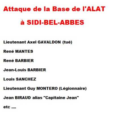 Attaque de l'ALAT de SIDI-BEL-ABBES