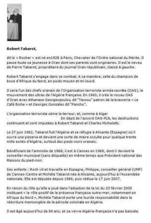   Robert TABAROT  
---- 
Biographie
