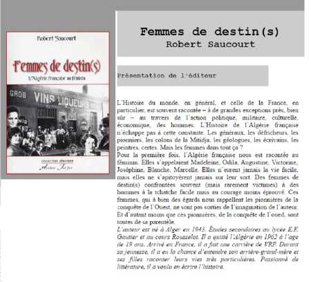  Femmes de Destin(s) 
  Robert SAUCOURT  
---- 
   Site Internet  
