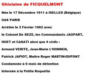  Ghislaine De FICQUELMONT 
