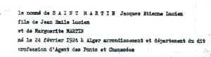   Jacques SAINT MARTIN 