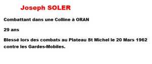  Joseph SOLER  

ORAN
