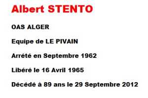  Albert STENTO 

