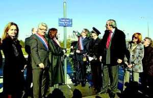  BEZIERS   Inauguration 
du Rond Point "Bachaga BOUALAM"
