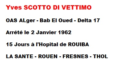  Yves SCOTTO DI VETTIMO
---- 
Delta 17 - Bab el Oued
