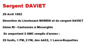  Sergent DAVIET 

