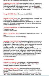  ALGER - 26 Mars 1962 
---- 
Liste des victimes 
par Simone GAUTHIER
----
Gabriel ALDEGUER
Georges BAYARD
Henri  BLUMHOFFER
Octave CABAILLOT
Jacqueline CAZAYOUS
Tayeb CHOUIDER
Charles CIAVALDINI
Jacques COURAUD
