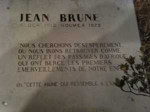  NOUMEA 
La tombe de Jean BRUNE
