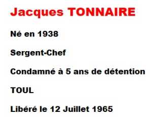  Sergent-Chef 
 Jacques TONNAIRE  
