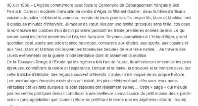   ADIEU ROUMI  
de Jean TAOUSSON