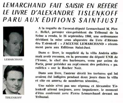  LEMARCHAND / TISLENKOFF 