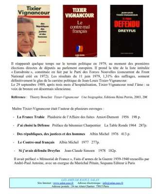  Me TIXIER-VIGNANCOURT 
----
Ses Ecrits
