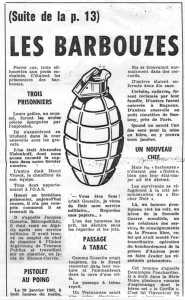  Les Barbouzes et la
pratique des tortures
