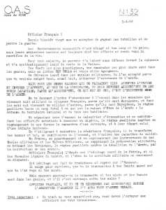  Tract de l'OAS BONE
aux Officiers
