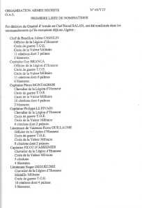  Nominations par SALAN 
