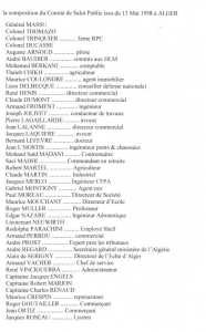  Liste des membres du CSP 