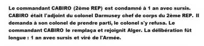  3 Juillet 1961
----
Commandant CABIRO : 1 an avec sursis
