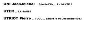  

 UNI Jean-Michel
UTER
UTRIOT Pierre
