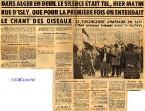 28 mars1962 - ALGER en deuil