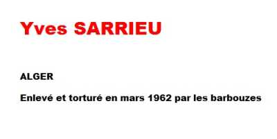   Yves SARRIEU 
