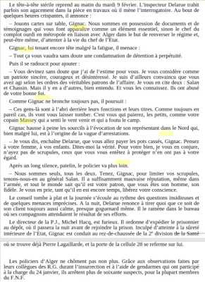  L'arrestation d'  Yves GIGNAC 