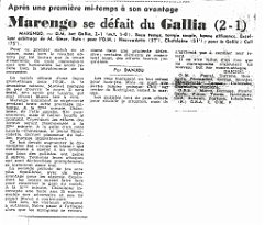 SPORT ECHO D ALGER 002 OM BAT GALLIA 1 A 1
