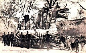 2255- Saida - Legion - Inauguration Monument - Dragon - 1910
