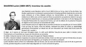 03 - LUCIEN-JEAN-BAPTISTE BAUDENS -1804-1858 - INVENTEUR DU CACOLET