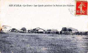 Ain-M'Lila - Gare - Quais pendant la saison des grains