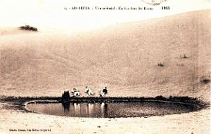 Ain-Sefra - Une curiosite - Un lac dans les Dunes - 1911