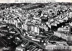 Alger  -  Vue aerienne - Grande Poste - Boulevard Laferriere - Coteaux d'El-Biar