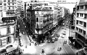 Alger - Agha- Carrefour Boulevard Baudin,et Rue Charras 