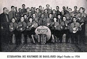 Alger - Bab-el-Oued - L'estudiantina des Routiniers - Fondee en 1934