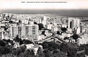 Alger - Boulevard du Telemly - Vers La Robersau et le Pont-immeuble Burdeau