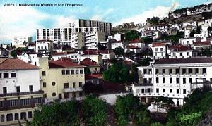 Alger - Boulevard du Telemly et Fort l'Empereur