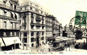 Alger - Compagnie Algerienne et Place Bresson - 1912
