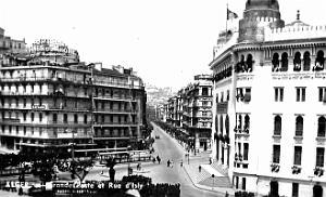 Alger - Grande poste et Rue d'Isly