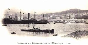 Alger - Port et Rue de la Republique - 1903
