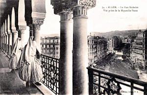 Alger - Rue Michelet - Vue prise de la Grande Poste