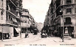 Alger - Rue d'Isly - Buste du Docteur Maillot